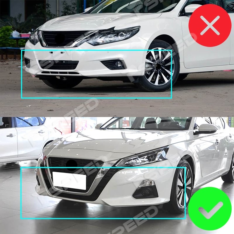 Carbon Painted Car Front Bumper Spoiler Chin Lip Trim For Nissan Altima 2019-21 gallery