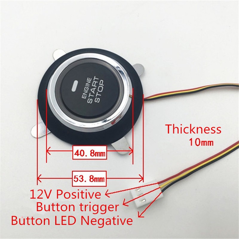 Car Keyless Entry Engine Start Push Button Ignition Switch Remote Starter Kit gallery