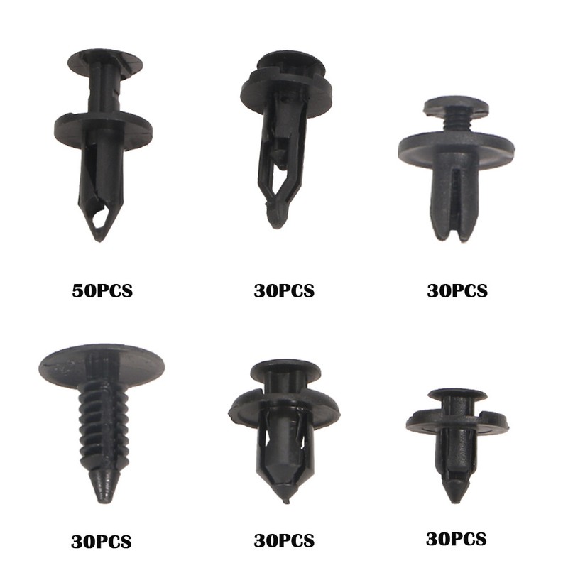 200 Pcs Push Bumper Fastener Rivet Clips with 6 Size Auto Body Retainer Clips gallery