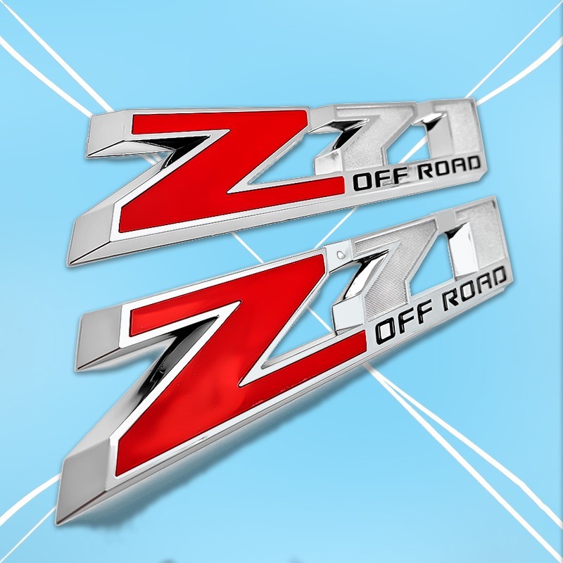 2017-2023 2x For Silverado Tahoe Z71 Off Road Side Door Emblem Badge Replacement
