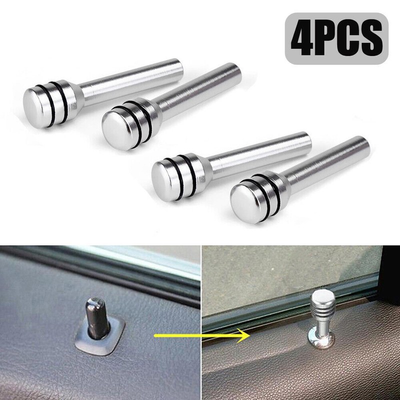 4PCS Interior Door Lock Knob Car Door Lock Pins Cover Aluminum Car Accessories gallery