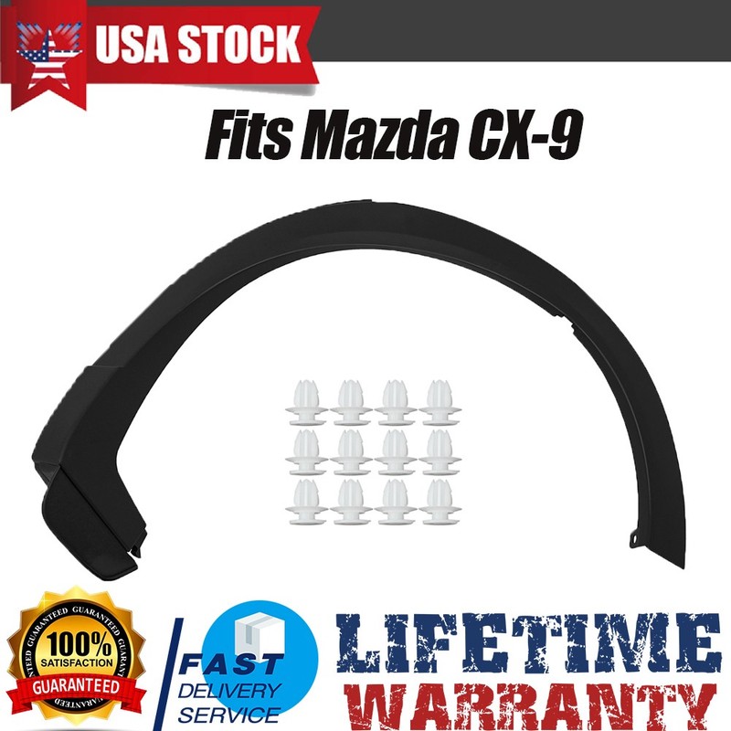 Rear Fender Opening Wheel Arch Trim For 2016 2017 2018 2019-2023 Mazda CX-9