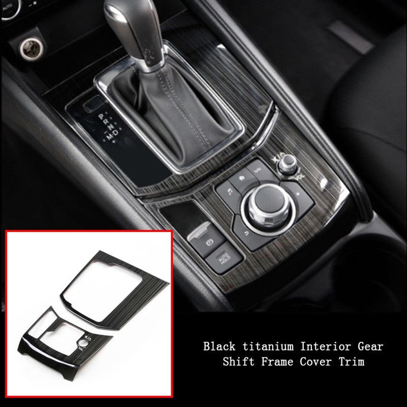 2Pack Interior Gear Shift Frame Cover Trim For Mazda CX-5 CX5 2017 2018 Decor G gallery