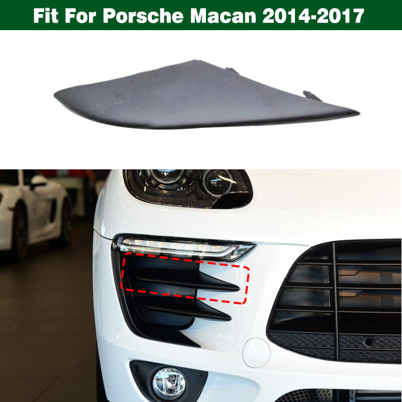 Right Front Upper Bumper Fog Light Grille Strip Trim For Porsche Macan 2014-2017