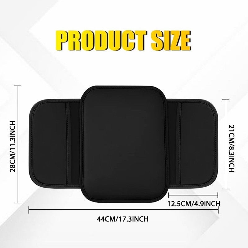 Seat Armrest Cushion Protector Leather Storage Pad For Car Interior Accessories gallery