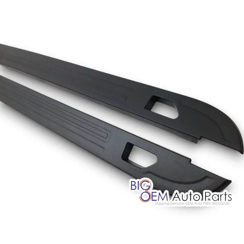 OEM new Silverado Sierra Truck HD Dually 8' Long Bed Rail Cap black Moldings Set gallery