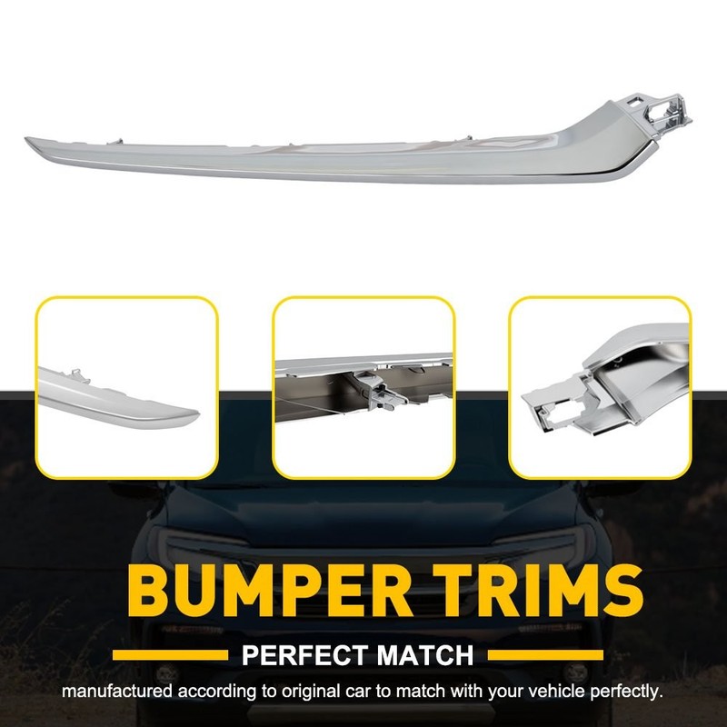 For 2023 Honda Pilot Front Right Side Chrome Bumper Grille Trim Molding 1PCS NEW