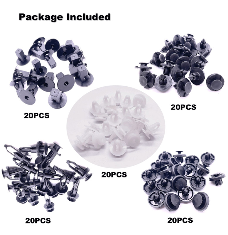 100x For TOYOTA & LEXUS Trim Panel Clips Bumper Fender Push Pin Rivet 7 8 9mm gallery