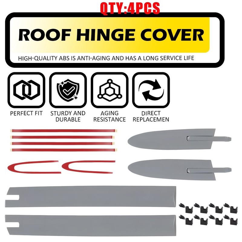 Left + Right Convertible Roof Top Hinge Cover For BMW E93 335i M3 M4 F83 4-20X