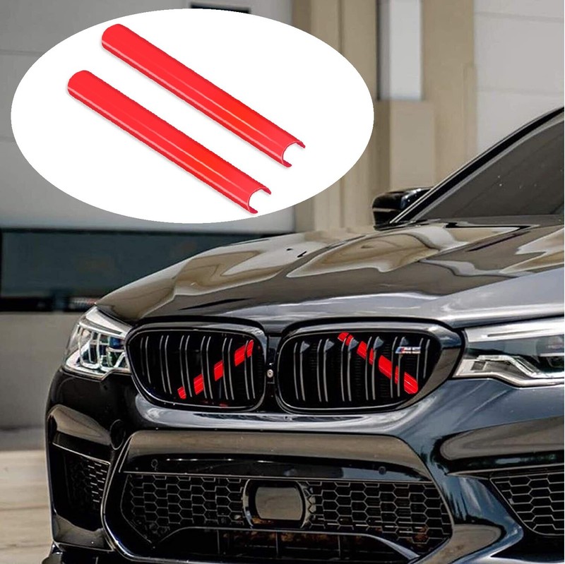 2X Grill Bar V Brace For BMW 3 Series G20/G21/G28 Front Grille Trim Strips Cover gallery