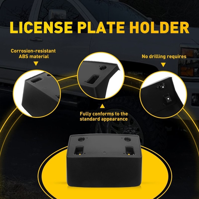 Front License Bracket Plate for 2019 Chevrolet Silverado 3500 2500 HD GM1068157 gallery