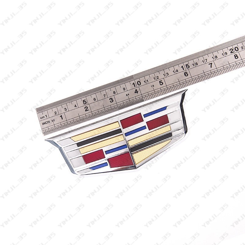 2PCS Silver Color Cadillac Logo Car Front&Rear Badge Emblem for XTS CT6 XT5 ATS gallery