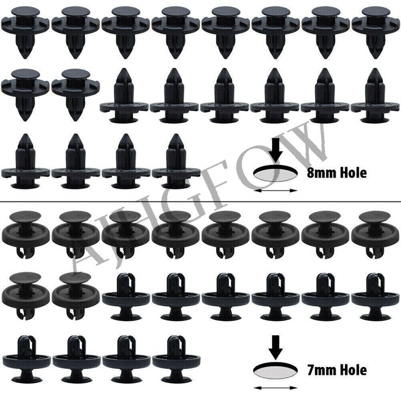100PC Clips & Pins Fender Liner & Bumper Cover Retainer Rivets For Toyota Lexus gallery