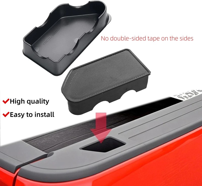 108Q81453EBUS Bed Rail Stake Pocket Covers For 2019-2023 GMC Sierra 1500