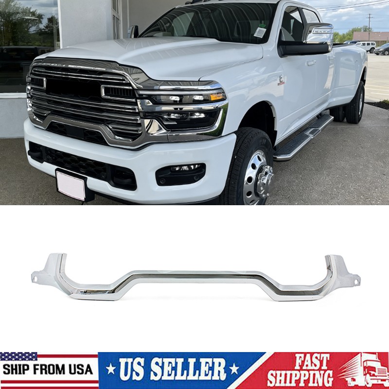 Chrome Front Bumper Lower Grille Molding Trim For 2025 2026 RAM 2500 3500 New