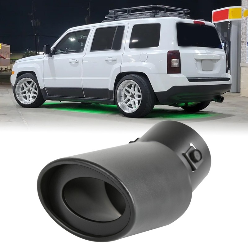 For Jeep Patriot Car Stainless Steel Rear Exhaust Pipe Tail Muffler Tip Round