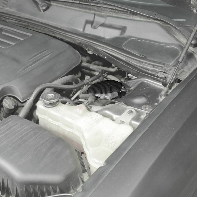 2x Carbon Fiber Engine Compartment Suspension Cover For Dodge Challenger Charger gallery