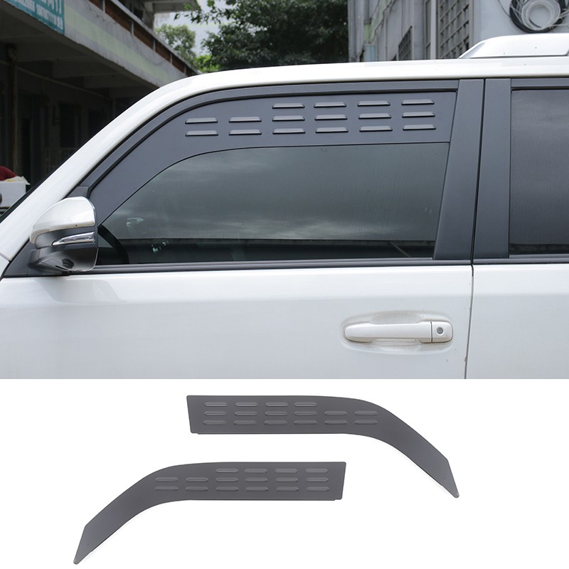 Front Door Window Glass Louvers Aluminum Accessories Cover For 4Runner 2010-2024