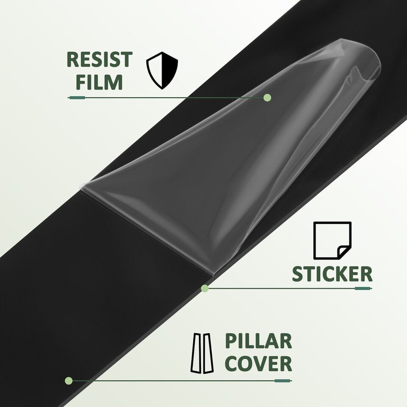 Pillar Posts Door Window Trim Cover Decorative Fit For Honda Accord 1998-2002 gallery