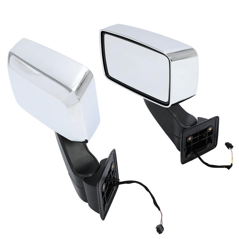 Silver Pair LH+RH Front Door Power Mirror For Hummer H3 2006-2010 #20836085 DOT gallery