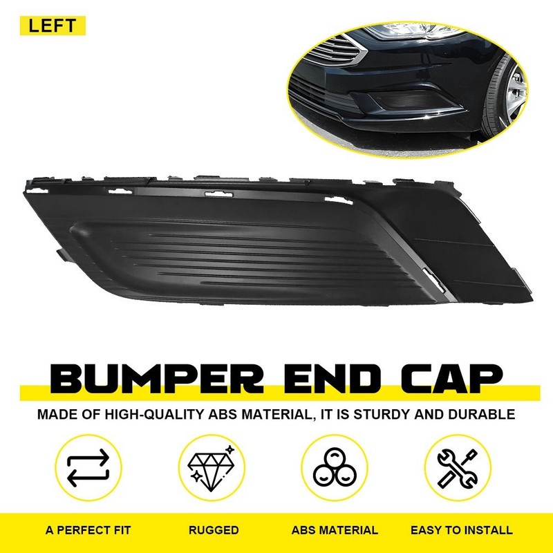 Front Driver Left Bumper Side Fog Light Cover Fit Ford Fusion 2017-18 FO1038166