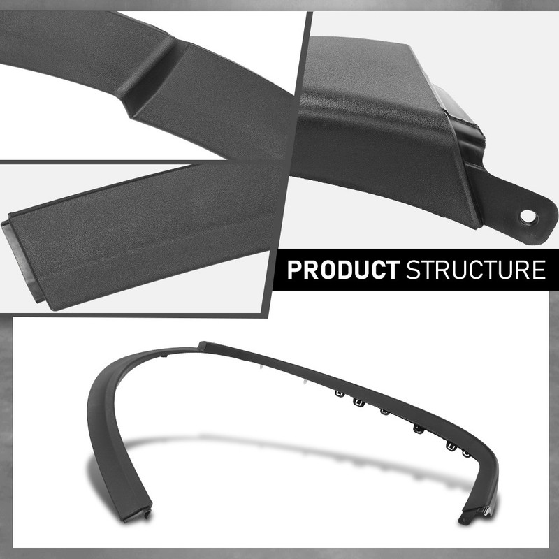 Rear Left+Right Fender Flare Wheel Arch Molding Fit For 2016-2023 Tesla Model X gallery