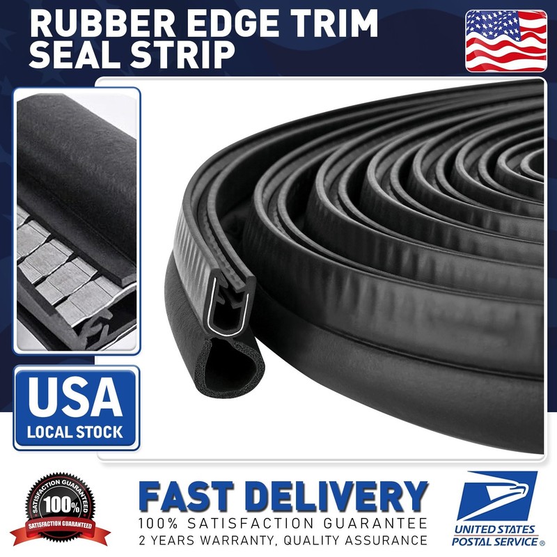 4m/13ft U-Shape Rubber Seal Car Door Edge Guard Molding Trim Protectors Strip