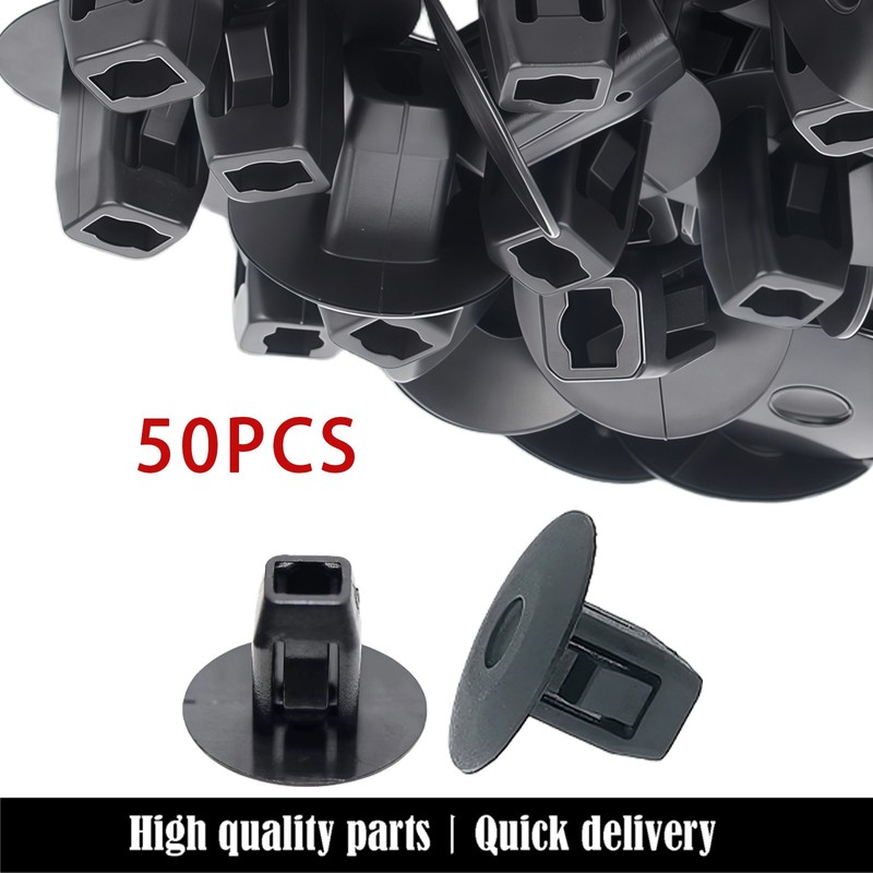 50PCS Fender Apron Grommet Nut Clips Black 90682-SEA-003 963572D For Honda Acura gallery