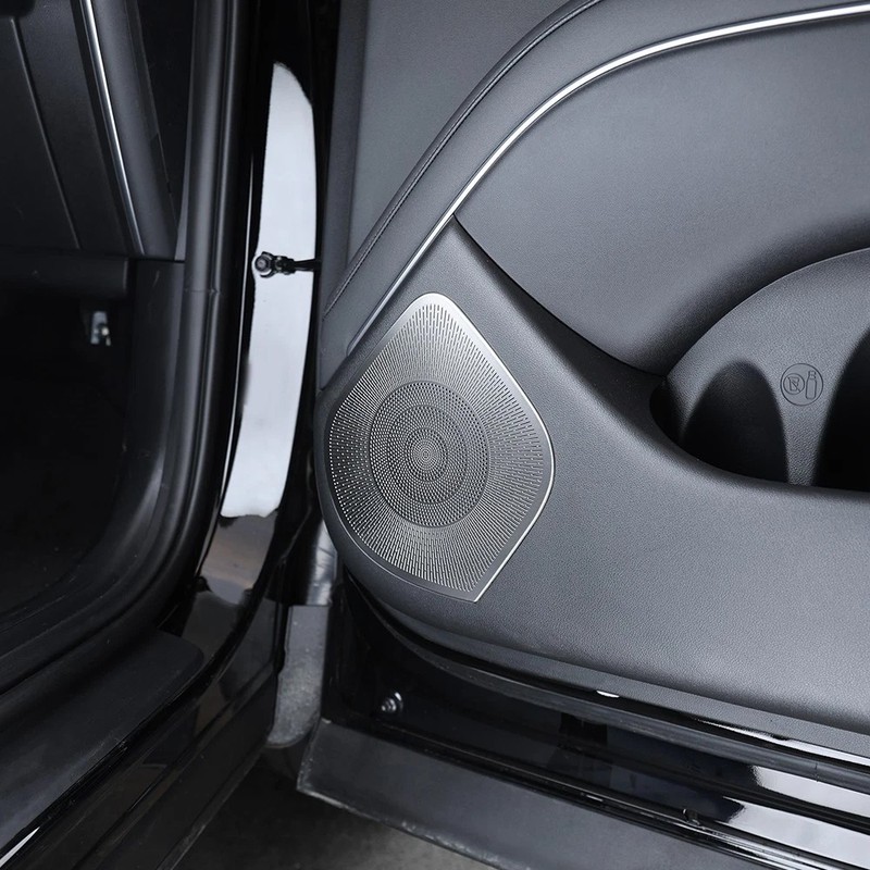 For Hyundai Palisade Stainless steel Car Door Speaker Decoration Cover Trim 2pcs gallery