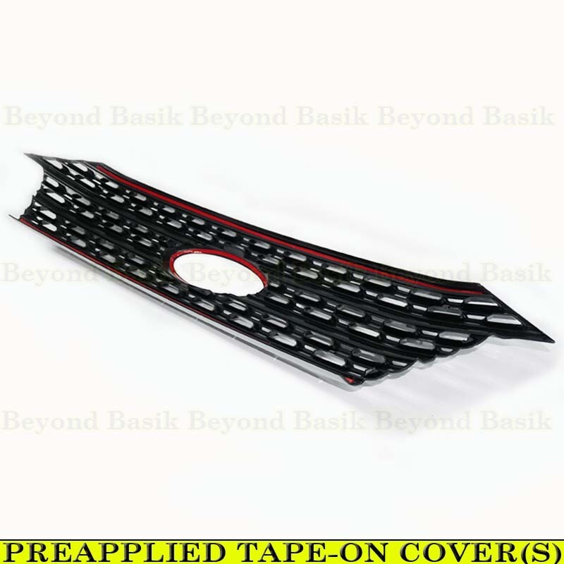 2020-2024 Ford Explorer XLT & BASE MODELS GLOSS BLACK Grille Grill COVER OVERLAY gallery