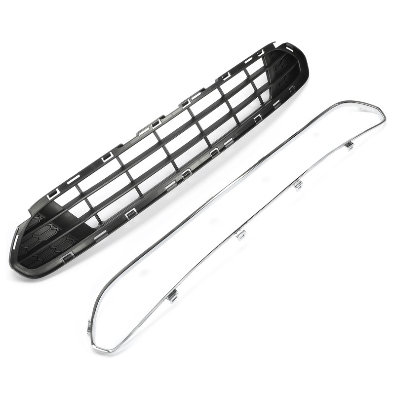 For Ford Fusion 2010 11 2012 Front Bumper Lower Grille W/Chrome Molding Trim Set