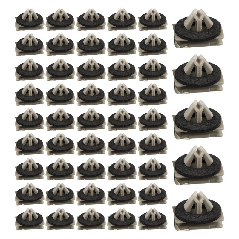 50pcs/ Set Rocker Panel Moulding Clip Exterior Trim For Jeep Cherokee Nylon