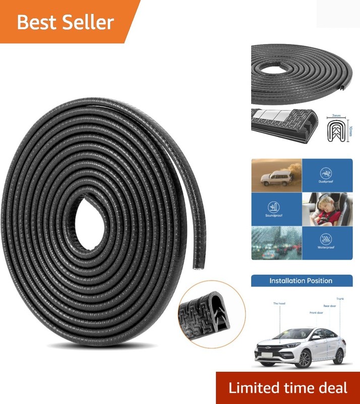 Durable 16Ft U-Shape Car Door Edge Protectors – Easy Install, Waterproof Design