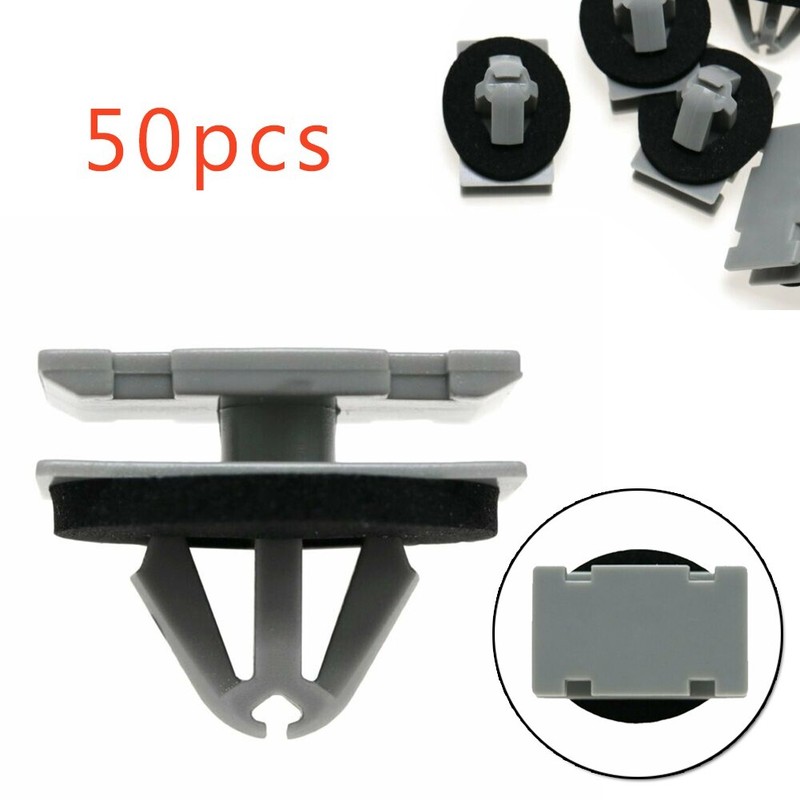 50pcs Set Rocker Panel Moulding Clip Exterior Trim Fastener For Jeep-Cherokee