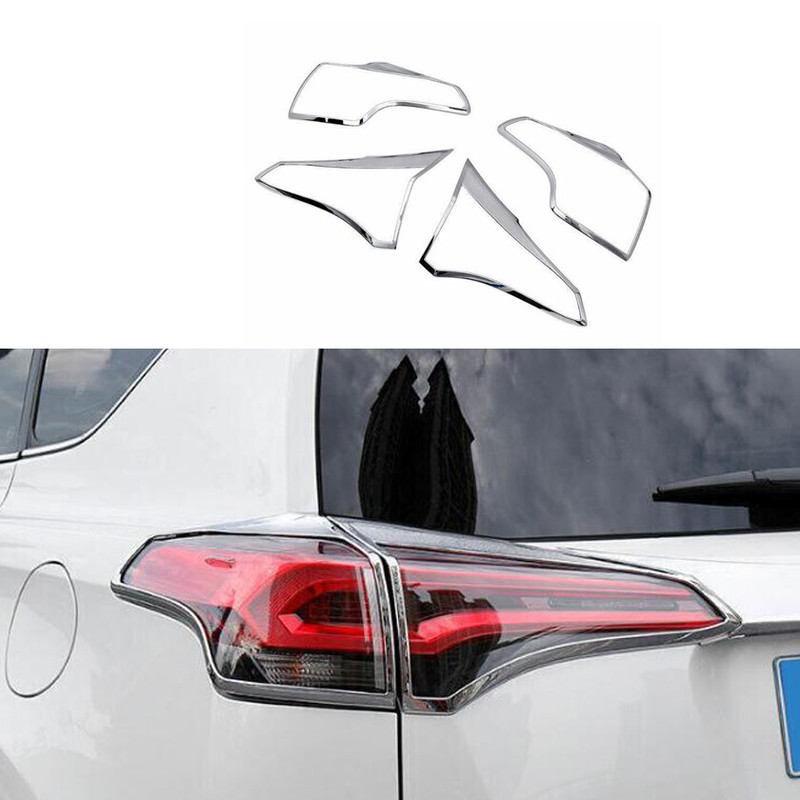 For Toyota RAV4 2016-2018 ABS rear tail light frame decoration is suitable