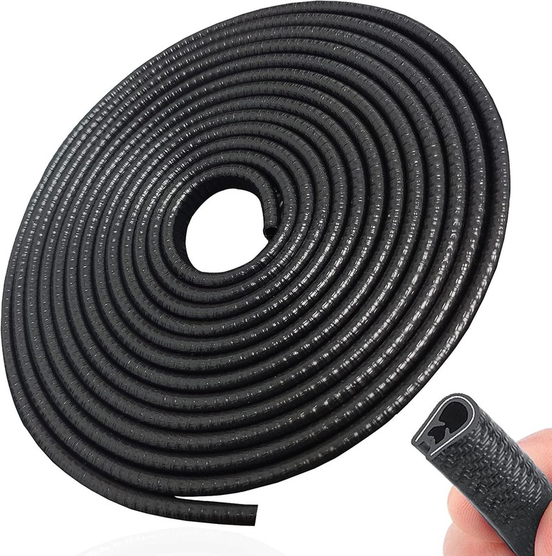 16FT Car Door Edge Guards Fit U Shape Rubber Edge Trim Vehicle Door Protector