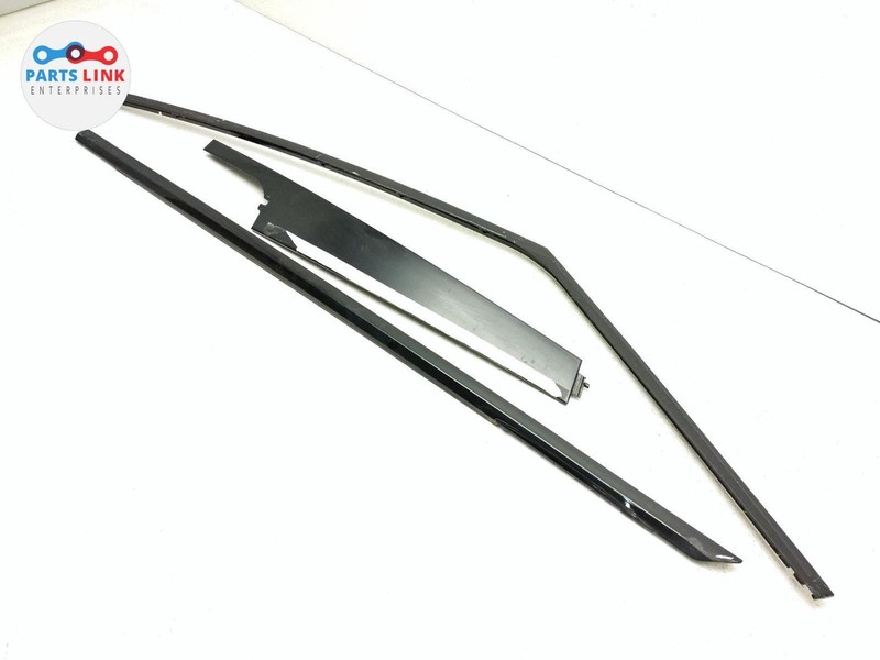 2013-22 RANGE ROVER L405 FRONT LEFT DOOR BELT TRIM WINDOW APPLIQUE MOLDING SET