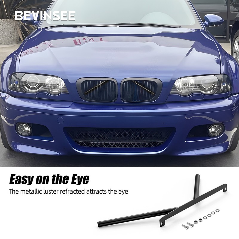 Grill Bar V Brace Support Bars For BMW E46 325Ci 325i 325xi 330Ci 330i 330xi M54 gallery