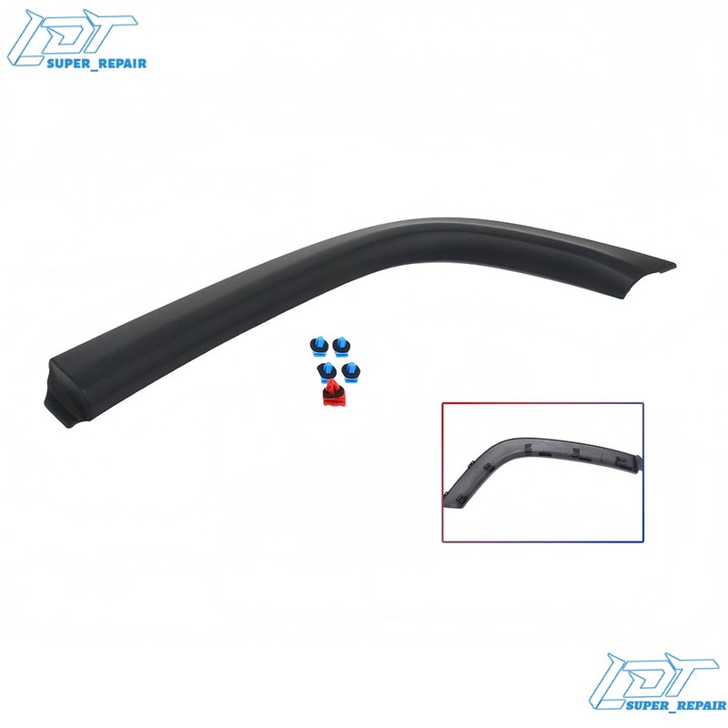 For 2017-2025 Jeep Compass Wheel Opening Molding Fender Flare Rear Driver Side
