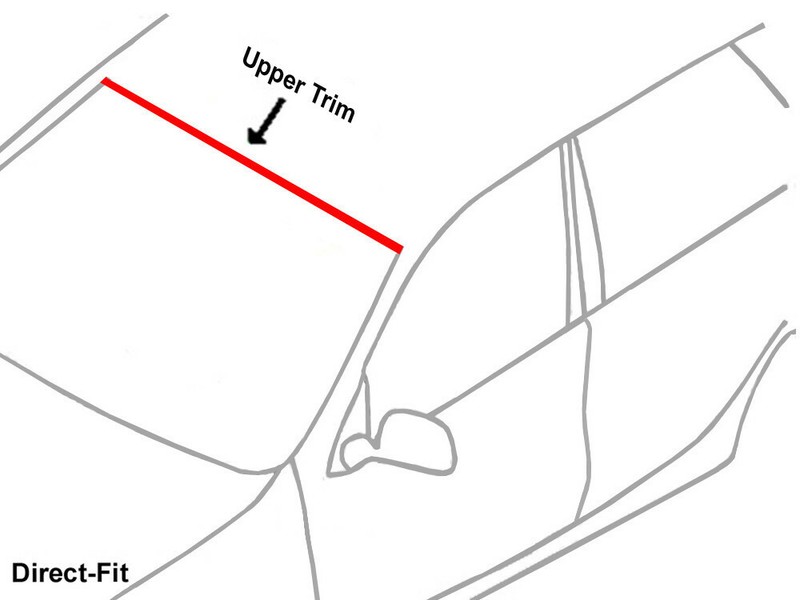 Direct- Front Upper Windshield Trim Molding 11-To-17 BMW X3,E83, OE #51317206137