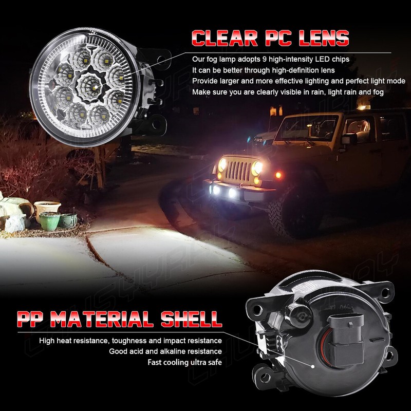 LED Front Fog Light For Nissan Xterra 2004-2012 2013 2014 2015 Replacement Lamps gallery