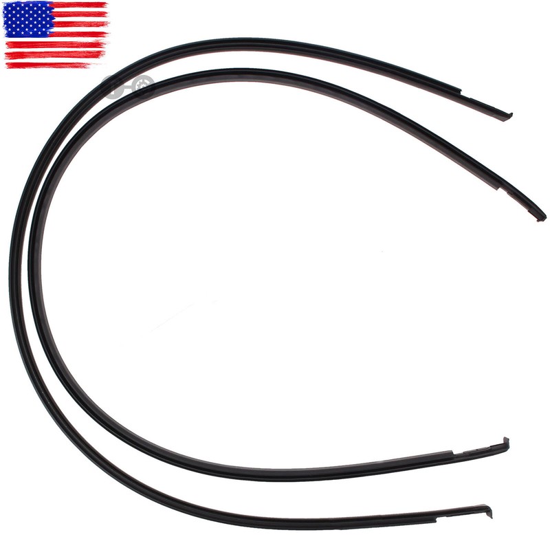 2pcs Car Roof Trim Molding Kit Black For Toyota Corolla 2003 2004 2005 2006-2008