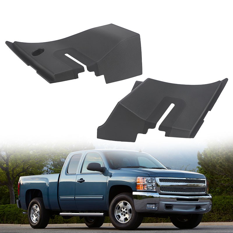 2pcs Windshield Cowl Grille Hood Hinge Cover For 07-13 Silverado TRUCK 1500 2500