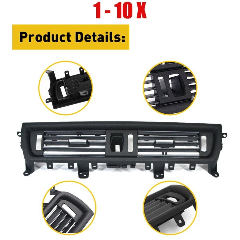 Fit BMW 520i 528i 530i 535i 10-16 Front Console Dash Air Vent AC Grille 1-10PCS