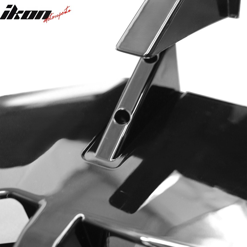 For 24-25 Mustang Coupe IKON Rear Window Windshield Louver Cover ABS Gloss Black gallery