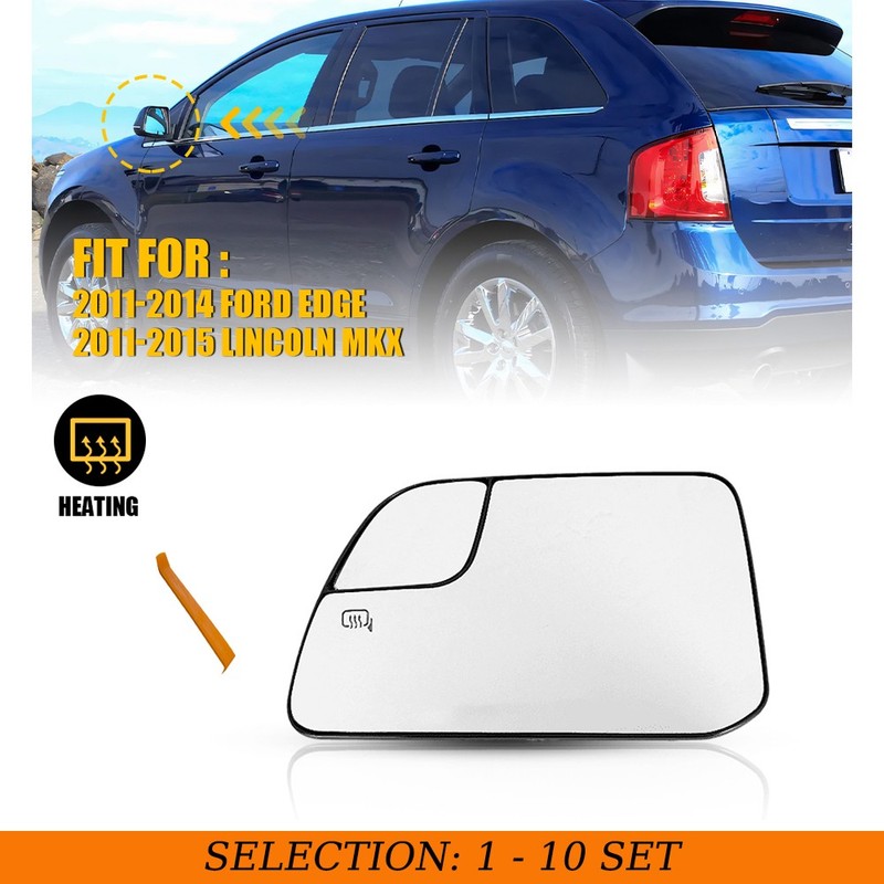 1-10 For 2011-2014 Ford Edge Left Mirror Glass with Heated CT4Z17K707C FO1324214