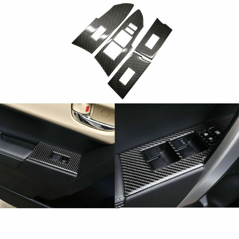 13Pcs Carbon Fiber Full Interior Trim Direct Cover For Toyota Corolla 2014-2018 gallery