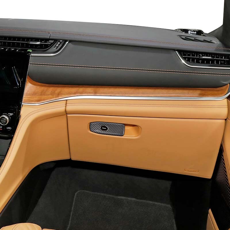 Co-pilot Storage Box Handle Trim Fit for Jeep Grand Cherokee 21+Carbon Fiber ABS gallery