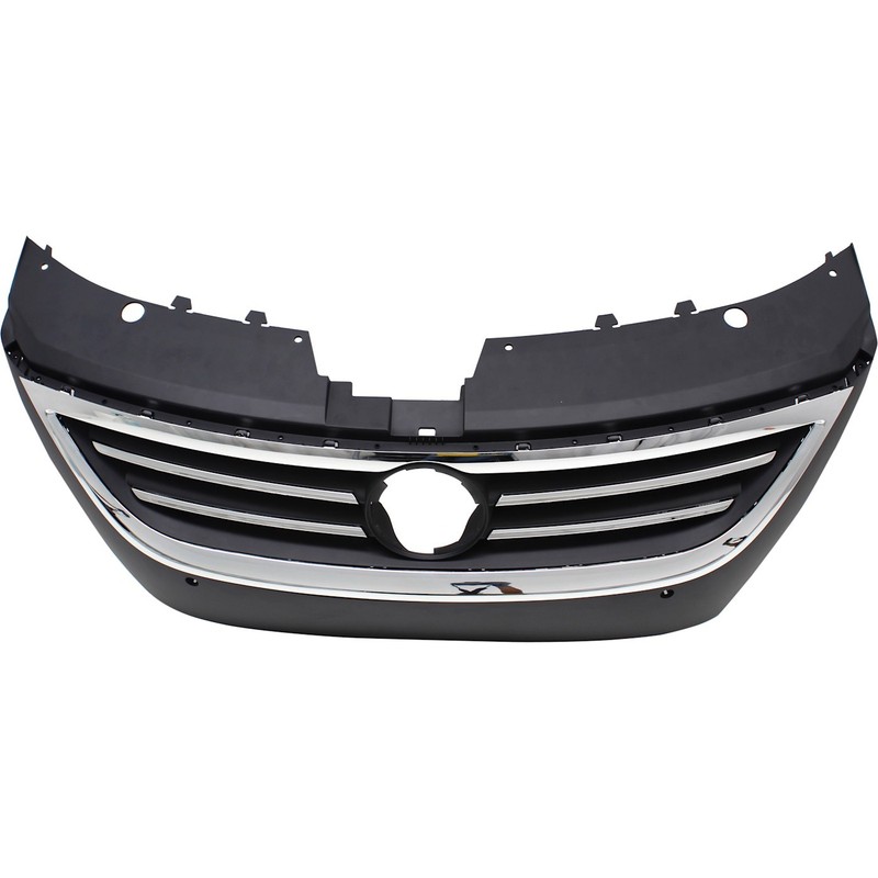 Grille For 2009-2012 Volkswagen CC 09-10 PassatCC Black Shell/Insert Sensor Hole gallery