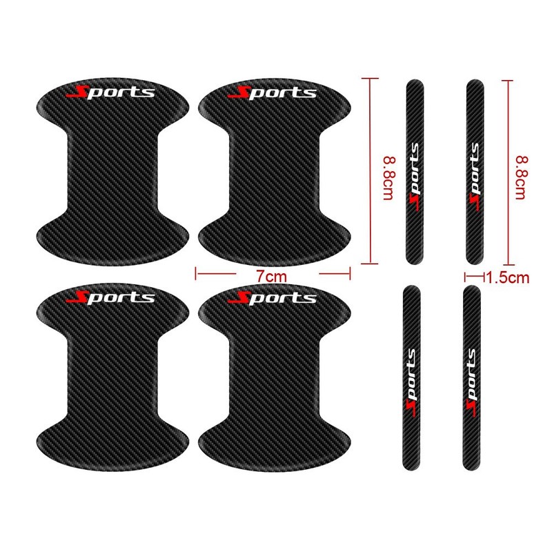 Black Invisible Car Door Handle Films Scratch Protector Sticker Car Accessories gallery